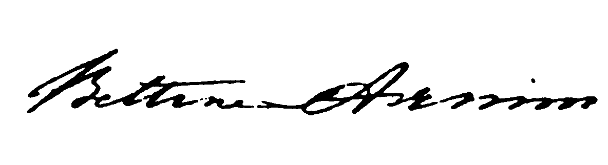 Bettines Unterschrift